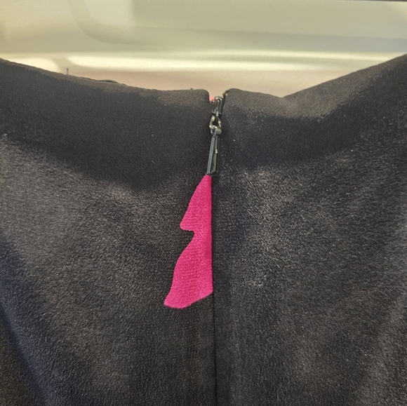 Coldwater Creek 100% Silk Black Floral Sleeveless Dress Size 6 Midi Lined - Picture 4 of 9